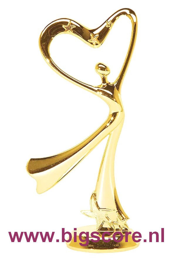 Dans Dame met Hart Figuur 662 Goud